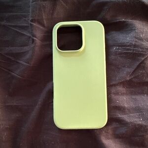 Light green iPhone 16 pro silicone case